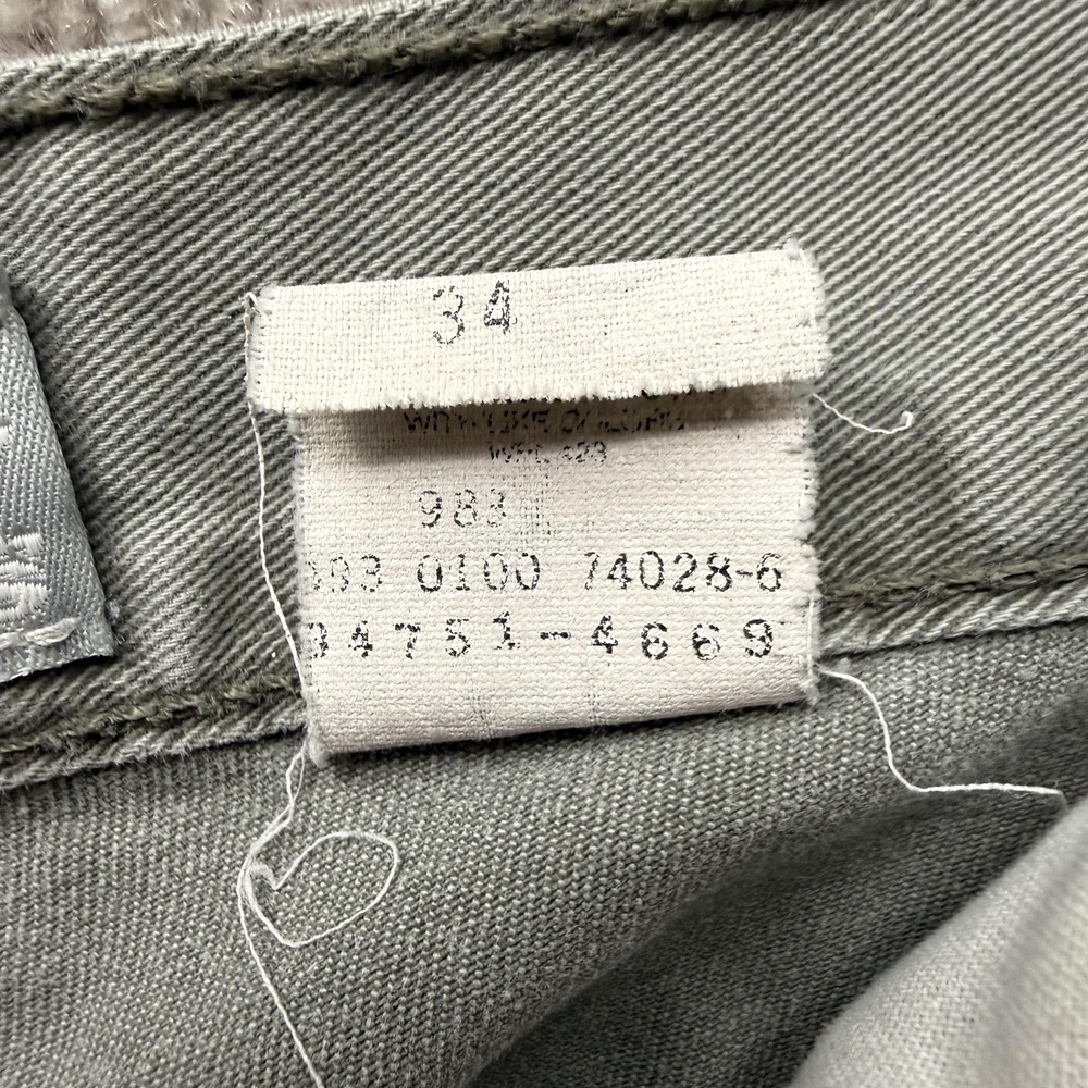 Levis Silvertab Cargo Shorts Mens 34 Green Relaxed Fit Utility‎ Pockets Denim - Picture 9 of 9